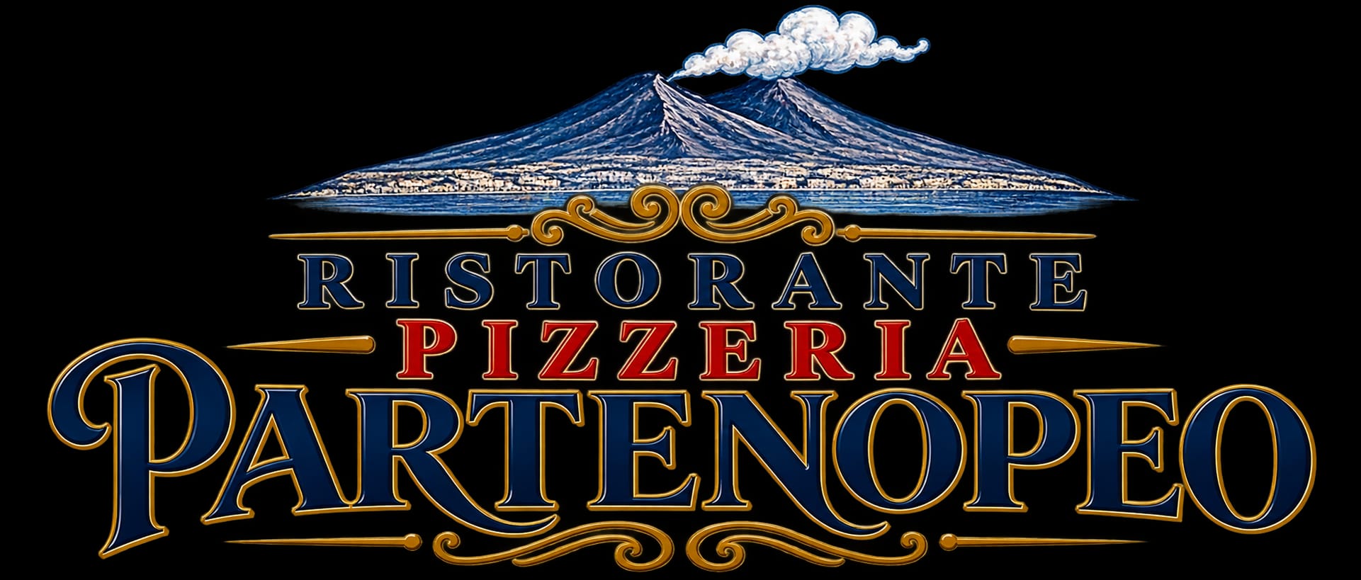 Ristorante Pizzeria Partenopeo mit Vesuvio